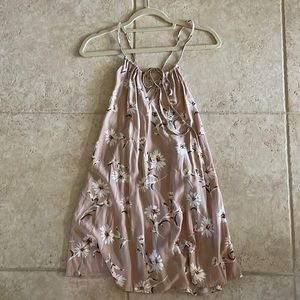 Tobi mauve floral strappy sundress